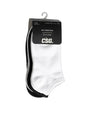Image for CSG Kids Boy's Set 6 Pcs Plain Ankle Socks,Black/White