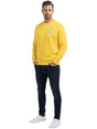 Image for Men's Brand Logo Embroidered Top,Yellow
