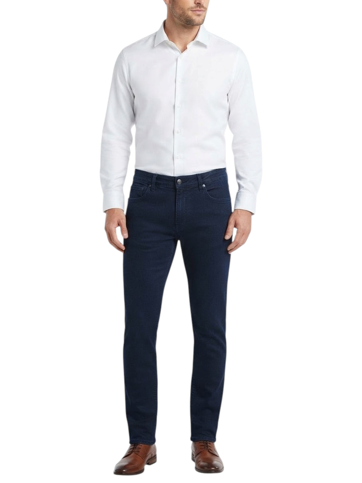 Image for Men's Plain Jeans,Navy Blue