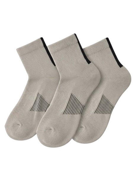 Image for LCKR Men's 3 Pairs Ribbed Knitted Socks,Grey