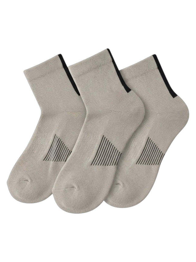 Image for LCKR Men's 3 Pairs Ribbed Knitted Socks,Grey