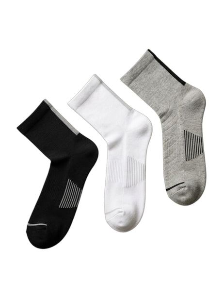 Image for LCKR Men's Set 3 Pcs Color Blocked Socks,Multi