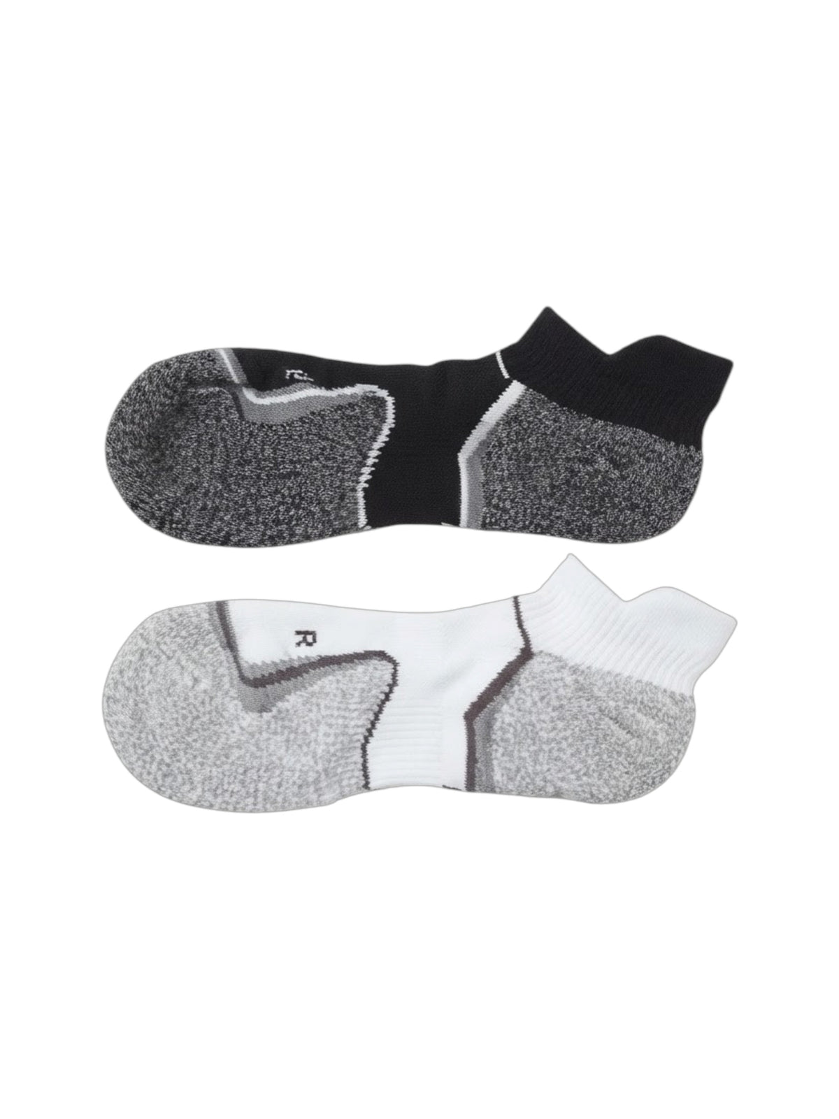 Image for CSG Women's Set 2 Pcs Textured No-Show Socks,Multi