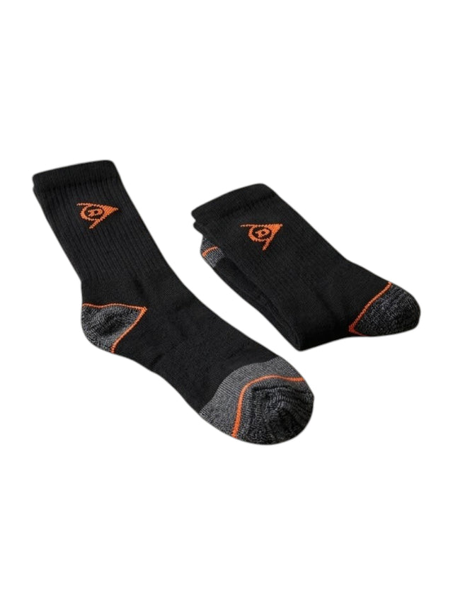 Image for DUNLOP Men's 3 Pairs Logo Printed Knee-High Socks,Black