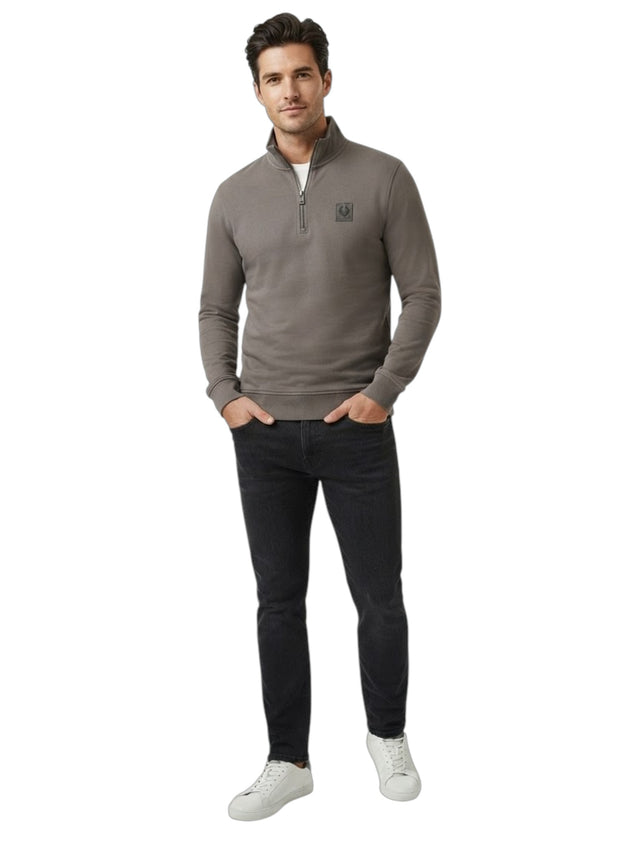 Image for Men's Brand Logo Printed Sweater,Grey