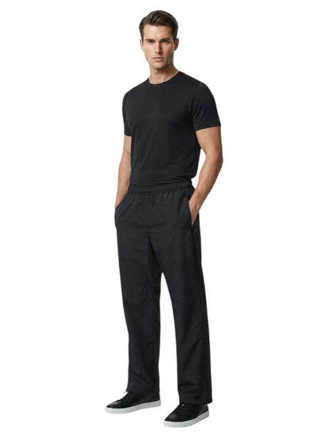 Image for Men's Plain Parachute Pants,Black