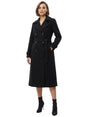 Image for Women's Plain Belted Coat,Black