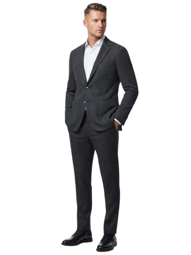 Image for Men's Textured Blazer,Grey