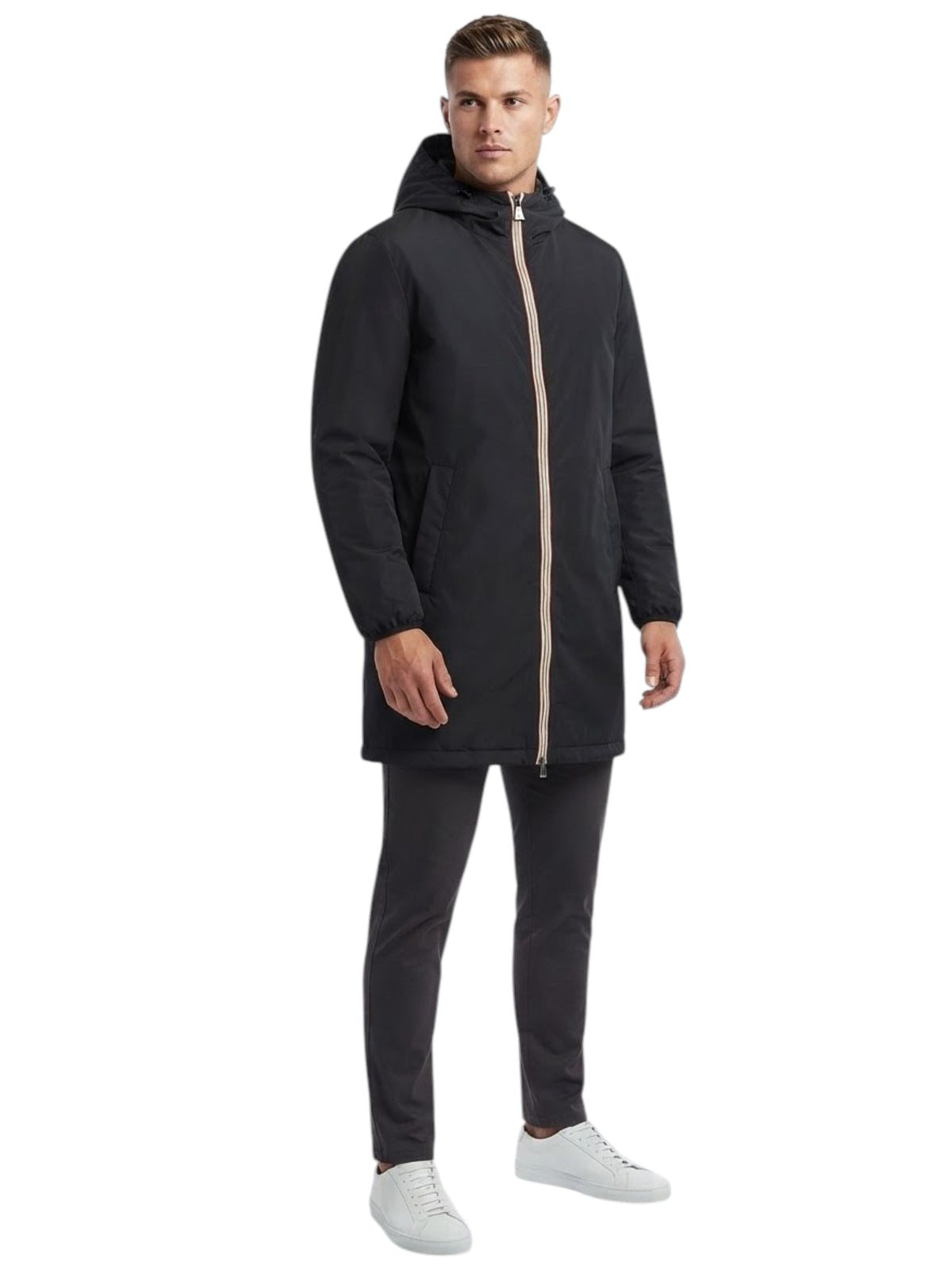 Image for Men's Plain Jacket,Black