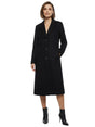 Image for Women's Plain Long Coat,Black