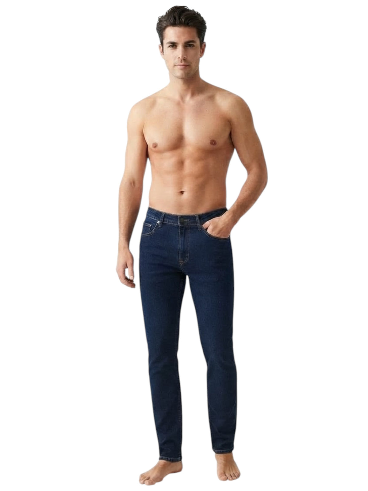 Image for Men's Plain Jeans,Navy