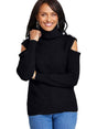 Image for Women's Textured Knitted Sweater,Black