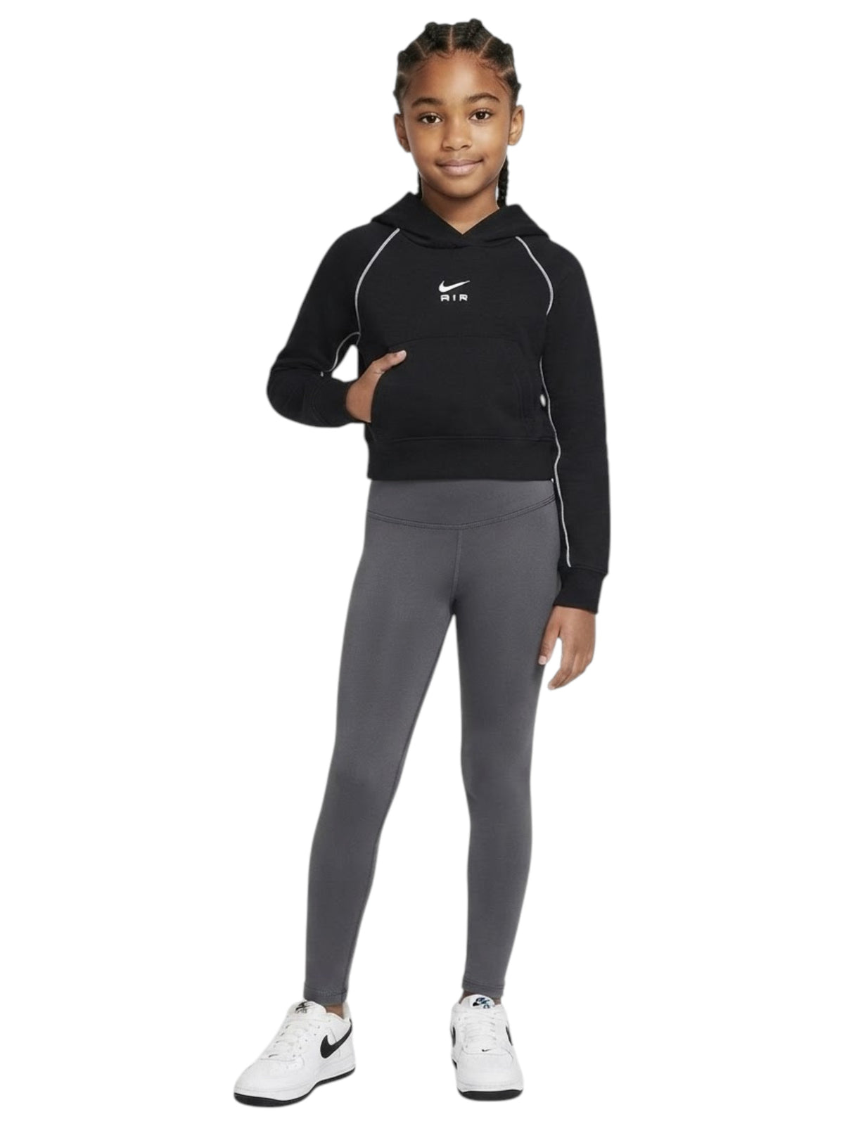 Image for Kids Girls Brand Logo Printed Hoodie,Black