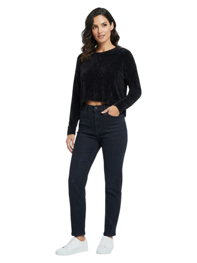 Image for Women's Ribbed Top,Black