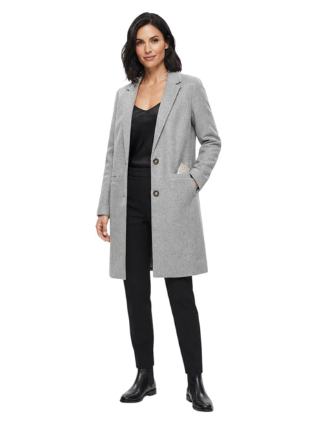 Image for Women's Plain Knitted Coat,Grey