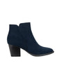 Image for Women's Plain Velvet Ankle Boots,Navy