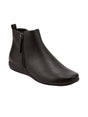 Image for Women's Plain Leather Ankle Boots,Dark Brown