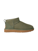Image for Women's Plain Inside Faux Fur Ankle Boots,Olive
