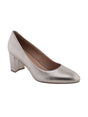 Image for Women's Plain Leather Block-Heel Sandal,Light Bronze