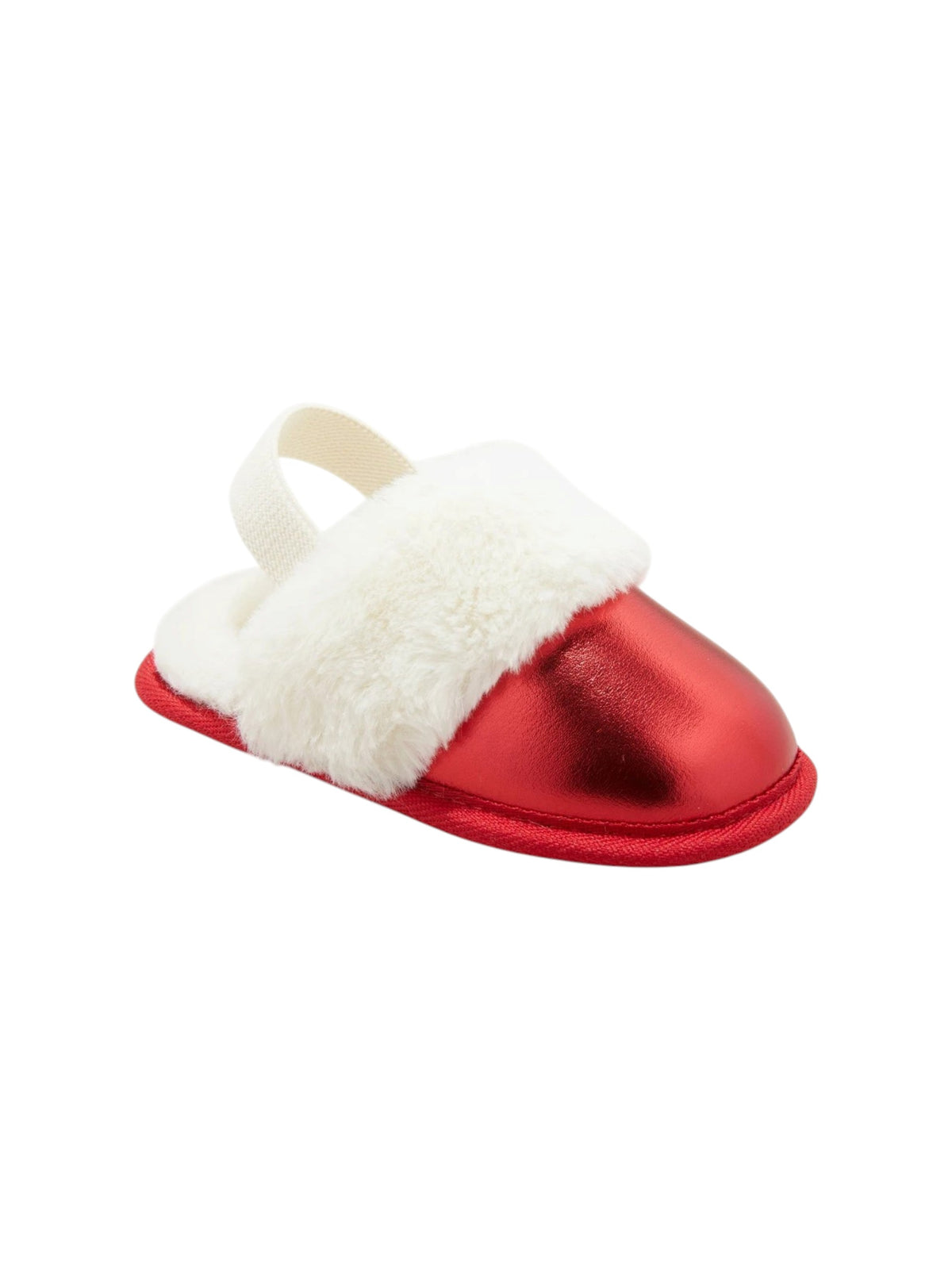 Image for Kids Girl's Plain Faux Fur Sleepers,Red