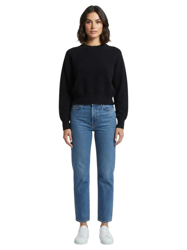 Image for Women's Plain Sweater,Black