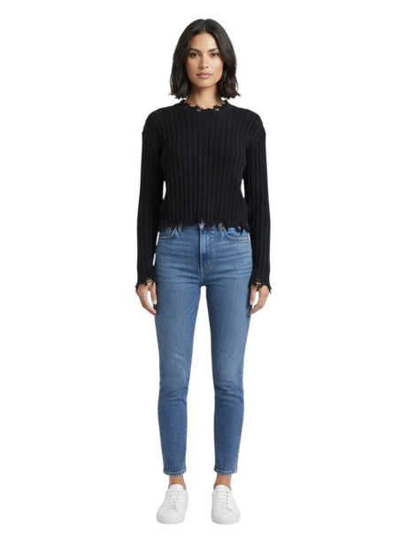 Image for Women's Ribbed Top,Black