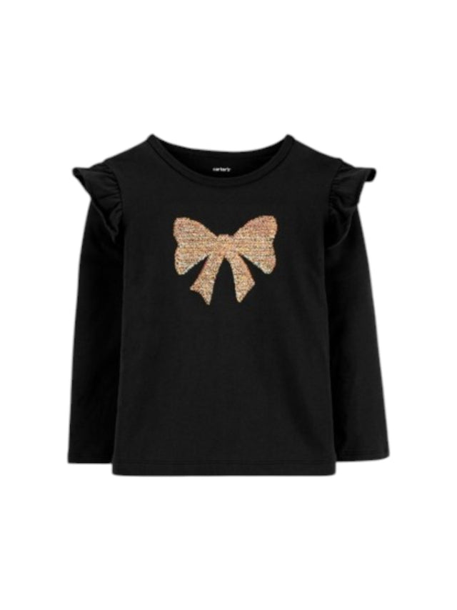 Image for Kids Girls Printed Top,Black
