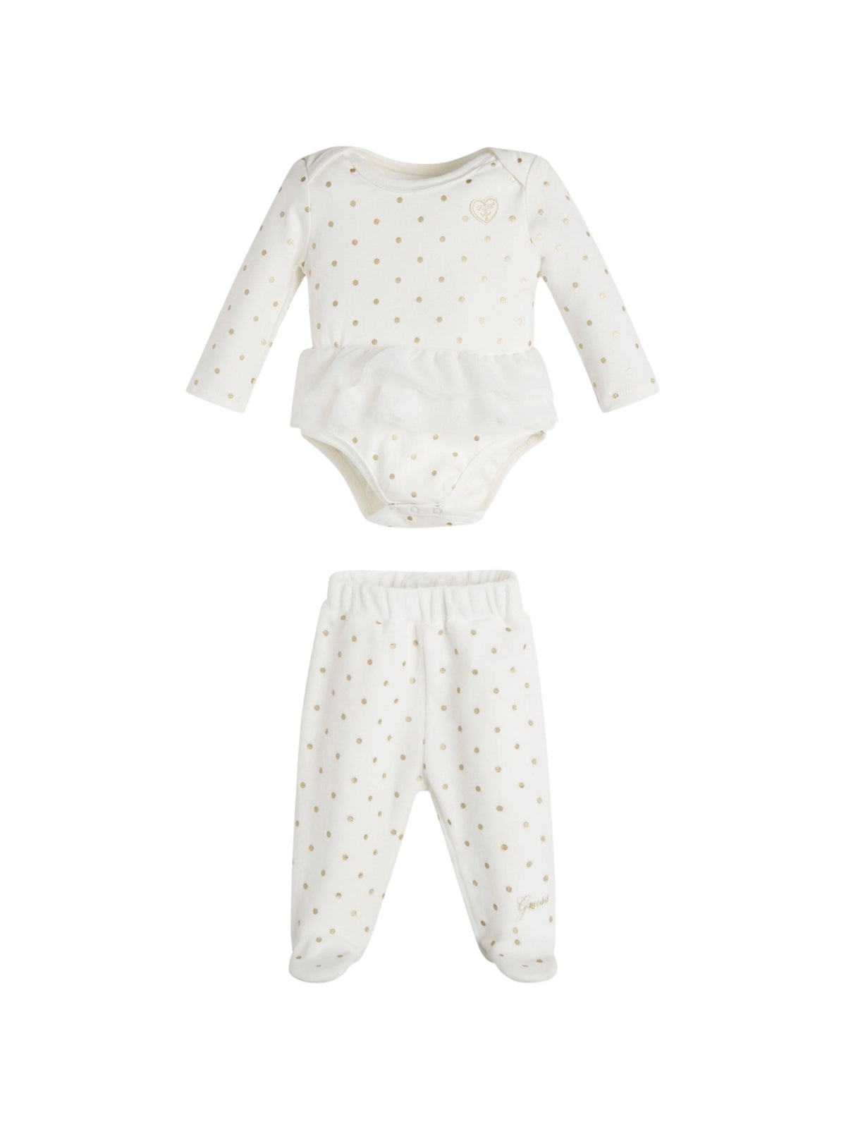 Image for Kids Girls Polka Dots 2 Pcs Set,White