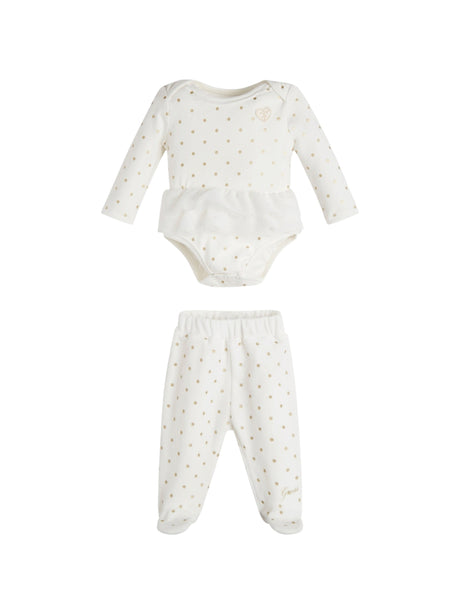 Image for Kids Girls Polka Dots 2 Pcs Set,White