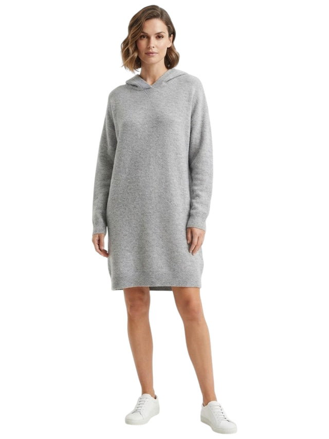 Image for Women's Plain Knitted Dress,Grey