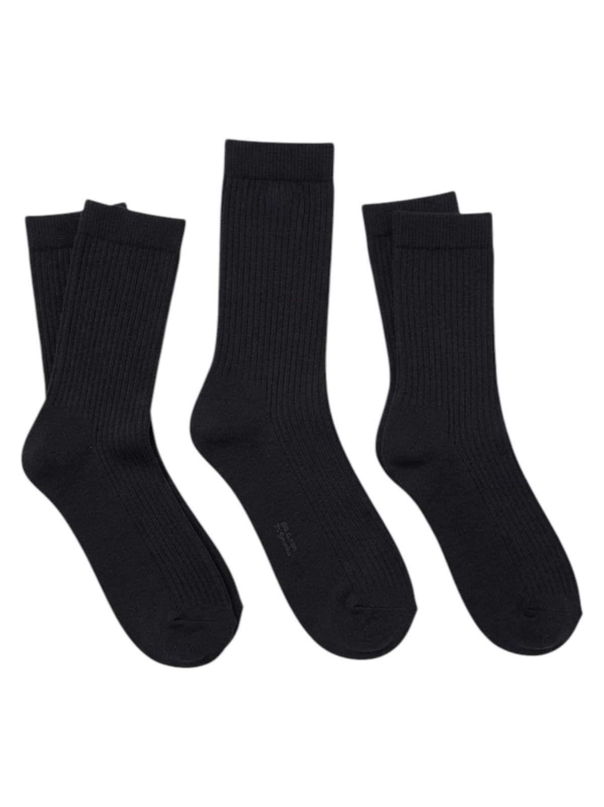 Image for LCKR Men's 6 Pairs Ribbed Knee-High Socks,Black