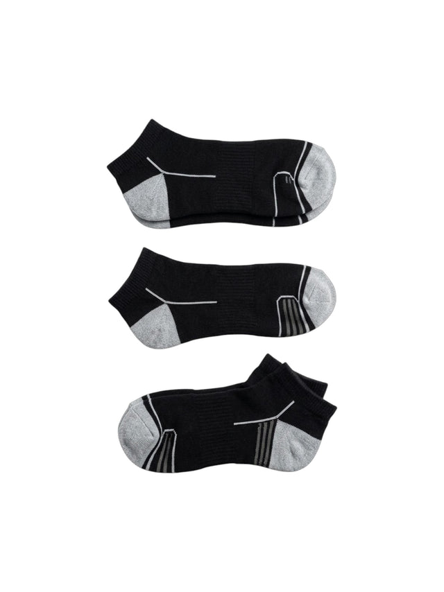 Image for Wilson Men's 3 pairs Printed Knitted Socks,Black