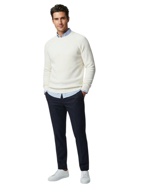 Image for Men's Textured Sweater,White