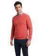Image for Men's Textured Top,Coral Red