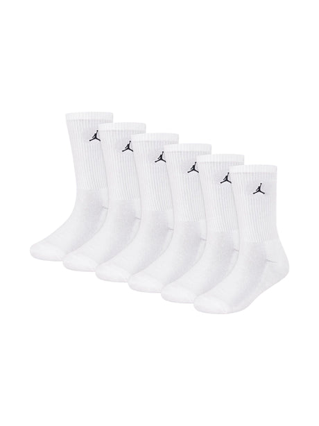 Image for Jordan Kids boy's 6 Pairs Ribbed Knee-High socks Set,White