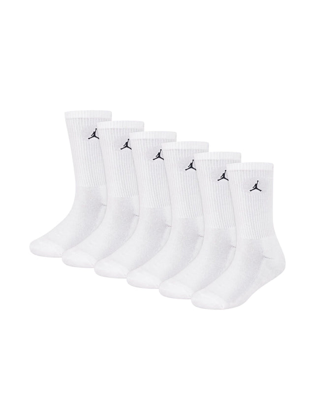 Image for Jordan Kids boy's 6 Pairs Ribbed Knee-High socks Set,White