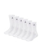 Image for Jordan Kids boy's 6 Pairs Ribbed Knee-High socks Set,White