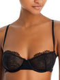 Image for Women's Lace Balconette Bra,Black
