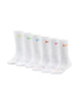 Image for Nike Kids boy's 6 Pcs Ribbed Knee-High Socks Set,White