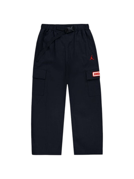 Image for Kids Boys Brand Logo Printed Cargo Pants,Black