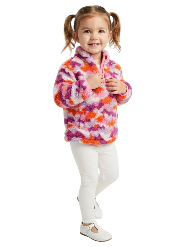Image for Kids Girls Textured Sweater,Multi