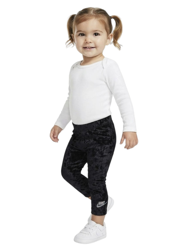 Image for Kids Girls Velvet Brand Logo Printed Legging,Black