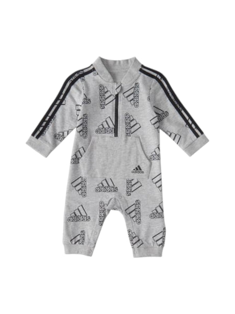 Image for Kids Boys Brand Logo Printed Jumpsuit,Grey/Black