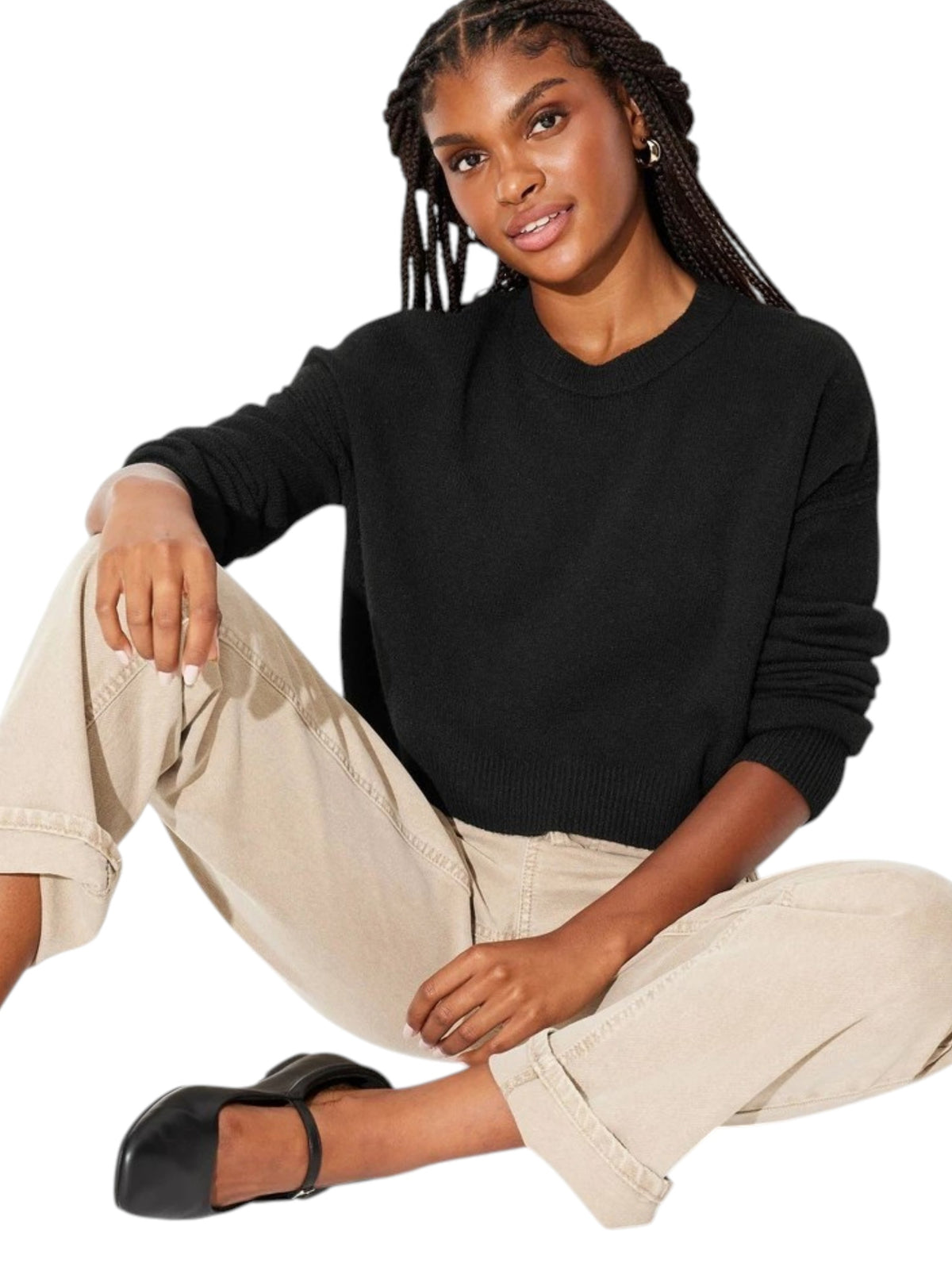 Image for Women's Textured Top,Black