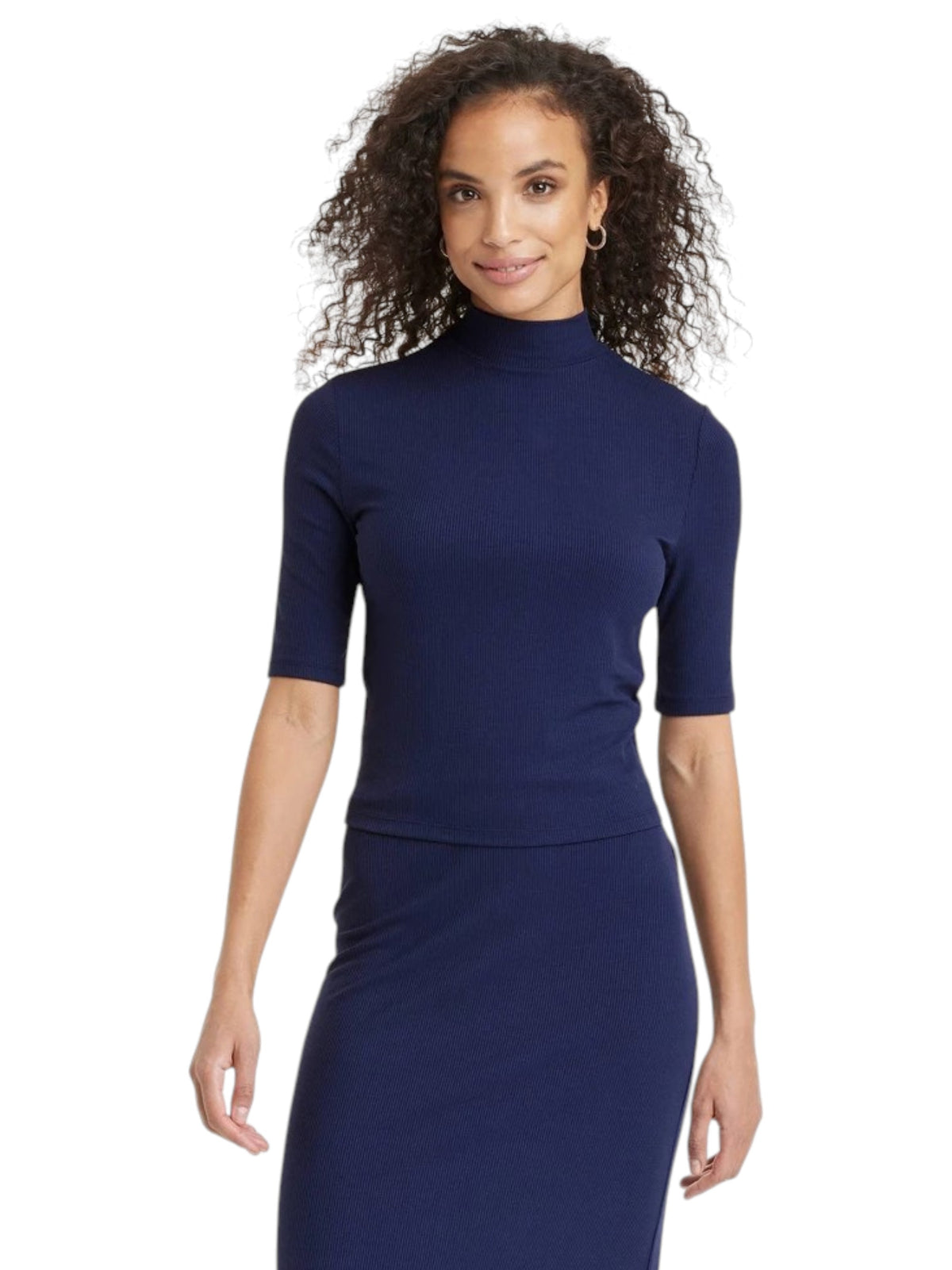 Image for Women's Plain Top,Navy Blue