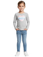 Image for Kids Girls Printed Top,Grey