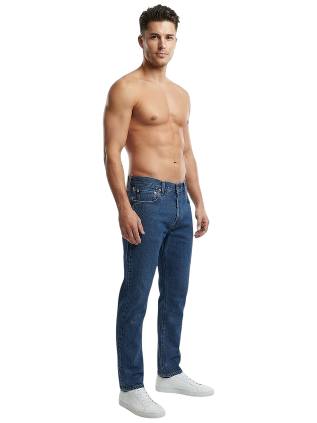 Image for Men's Plain Denim Jeans,Blue