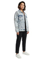 Image for Women's Plain Denim Jacket,Light Blue
