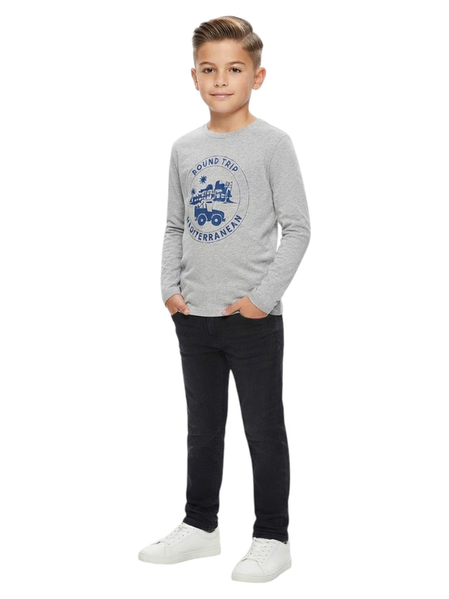 Image for Kids Boys Printed Top,Grey