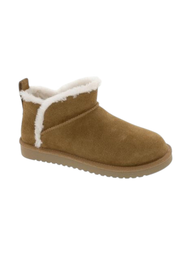 Image for Women's Plain Inside Faux Fur Ankle Boots,Brown